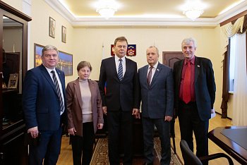 Состоялась рабочая встреча главы регионального парламента Сергея Дубового с депутатом Государственной Думы Николаем Арефьевым