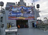 Посетил пришвартованный в Мурманске большой десантный корабль Северного флота «Иван Грен»