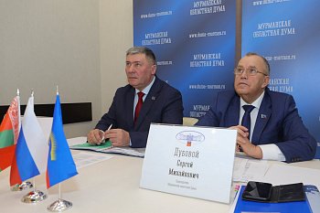 Региональные парламентарии приняли участие в международном телемосте с регионами России и Республики Беларусь