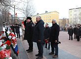 В Заозерске почтили память экипажа атомной подводной лодки "Комсомолец"