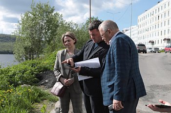 Работы по благоустройству Гаджиево идут полным ходом