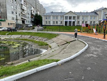 Роман Пономарев: после вмешательства ОНФ прокуратура обязала власти Мурманска оградить пруд рядом с игровой площадкой на улице Марата