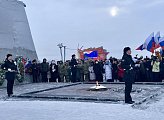 Роман Пономарев принял участие в торжественном митинге в честь Дня защитника Отечества 