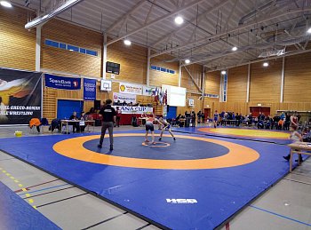 Председатель профильного комитета Думы Лариса Круглова в Норвегии поздравила участников и победителей международного чемпионата по греко-римской и женской борьбе 