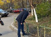 Роман Пономарев : ограждения в палисадниках дома №4 по улице Самойловой восстановлены благодаря проекту "Инициативы двора"