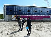 Василий Омельчук и Валерий Пантелеев проверили ход благоустройства и строительства объектов в рамках нацпроектов в городе Полярные Зори