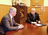 Спикер Думы Сергей Дубовой провел рабочую встречу с управляющим регионального отделения Банка России Андреем Климовым