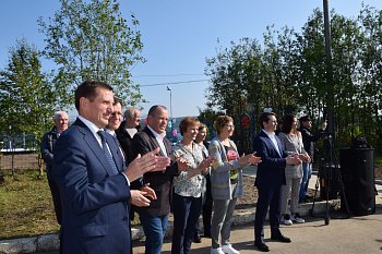 В селе Минькино торжественно открыли новую спортивную площадку 