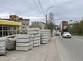 Роман Пономарев проверил  ход работ дорожной кампании на улице Академика Книповича