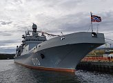 Посетил пришвартованный в Мурманске большой десантный корабль Северного флота «Иван Грен»