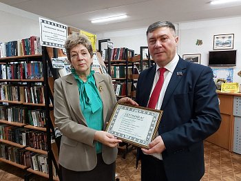 Владимир Мищенко принял участие в праздничном новогоднем мероприятии в Городской модельной библиотеке в городе Полярный ЗАТО Александровск