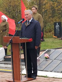 Василий Омельчук принял участие в торжественных мероприятиях, посвященных 75-й годовщине разгрома фашистов на Кандалакшском направлении и освобождения Алакуртти