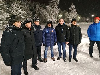 Василий Омельчук и Андрей Чибис приняли участие в фестивале светового дизайна в Полярных Зорях.