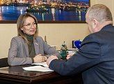 Состоялась рабочая встреча главы регионального парламента Сергея Дубового с членом Совета Федерации ФС РФ Татьяной Сахаровой