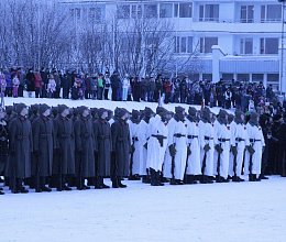 Торжественный митинг в честь 100-летия Рабоче-крестьянской Красной Армии 24.02.18