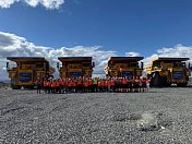 В Оленегорске состоялась церемония запуска именных карьерных самосвалов БелАЗ